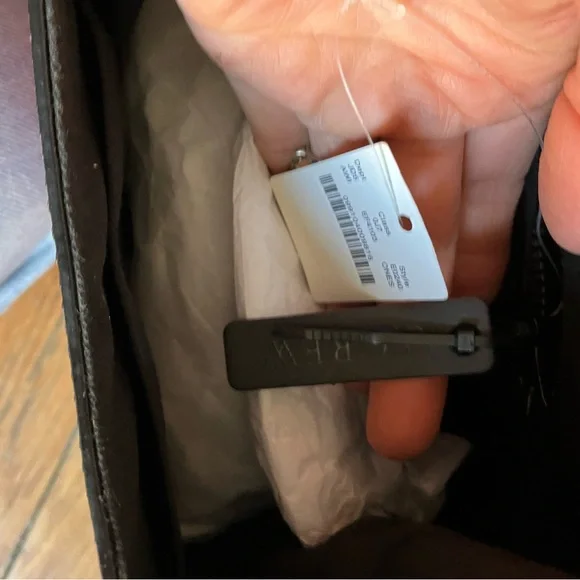 JCrew maroon leather and calfhair handbag - Picture 4 of 5